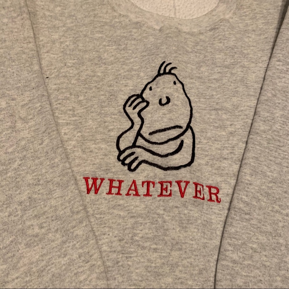 Vintage embroidered crewneck sweater - Picture 2 of 3